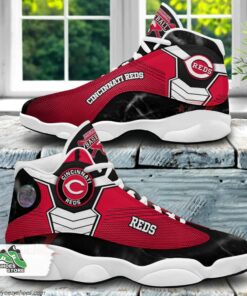 cincinnati reds air jordan 13 sneakers mlb baseball custom sports shoes 1 pumh8k