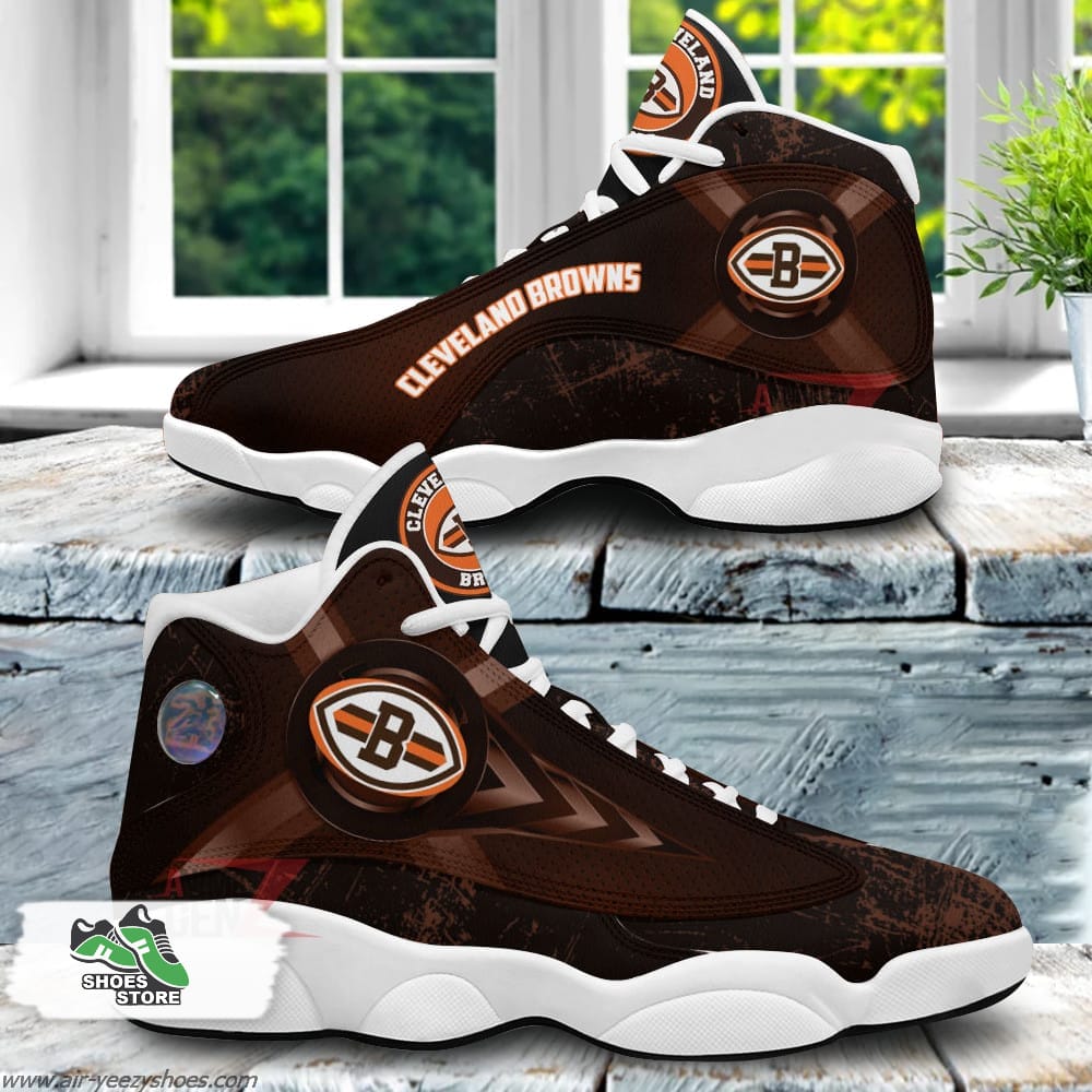 Cleveland Browns Air Jordan Sneakers  NFL Custom Sport Shoes