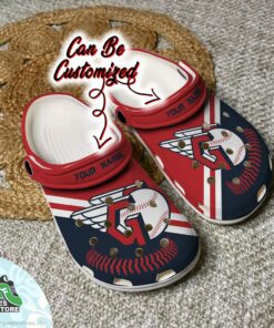 cleveland guardians personalized baseball logo team clog baseball crocs shoes 58 xdyuem