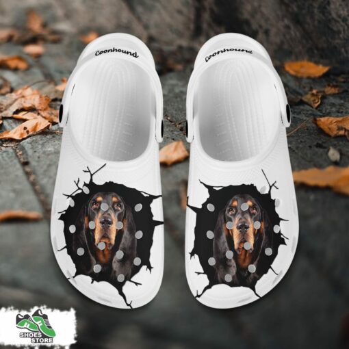 Coonhound Custom Name Crocs Shoes, Love Dog Crocs