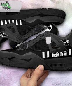 Death The Kid Jordan 4 Sneakers, Gift Shoes for Anime Fan