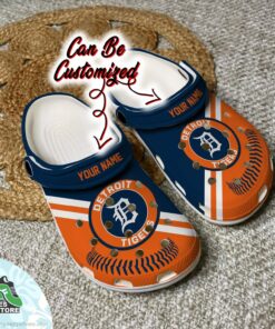 detroit tigers personalized baseball logo team clog baseball crocs shoes 56 sfxg5k