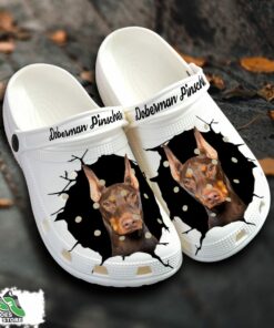 doberman pinscher custom name crocs shoes love dog crocs 1 nsh2rd