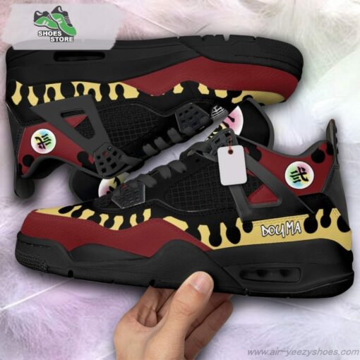 Douma Jordan 4 Sneakers, Gift Shoes for Anime Fan