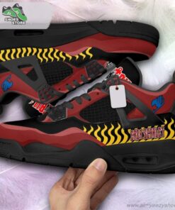Erza Scarlet Jordan 4 Sneakers, Gift Shoes for Anime Fan