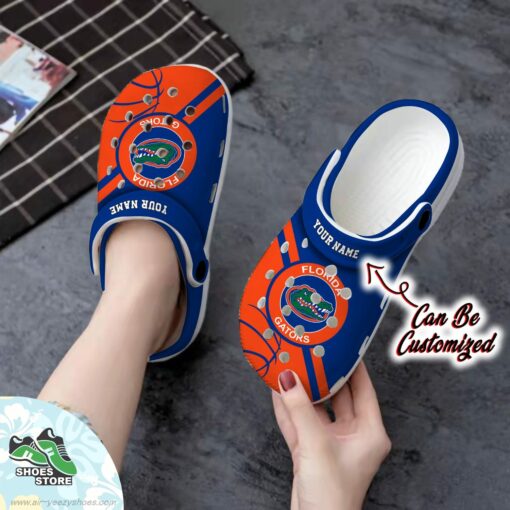 Florida Gators University Sports Custom Name Clog, Basketball Crocs Shoes