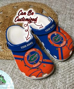 florida gators university sports custom name clog basketball crocs shoes 55 djdsmc