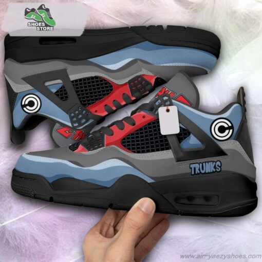 Future Trunks Jordan 4 Sneakers, Gift Shoes for Anime Fan