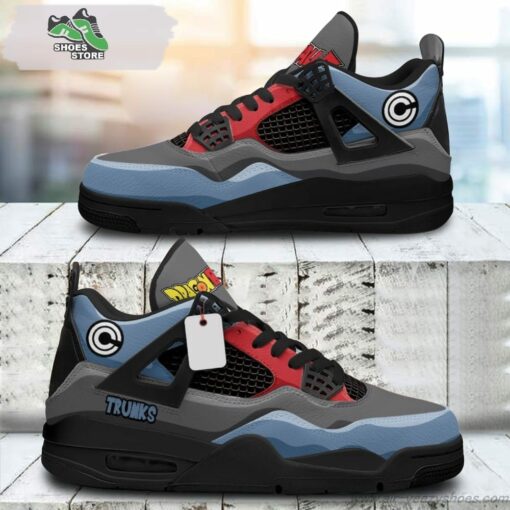 Future Trunks Jordan 4 Sneakers, Gift Shoes for Anime Fan