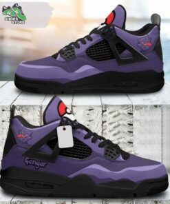 Gengar Jordan 4 Sneakers, Gift Shoes for Anime Fan