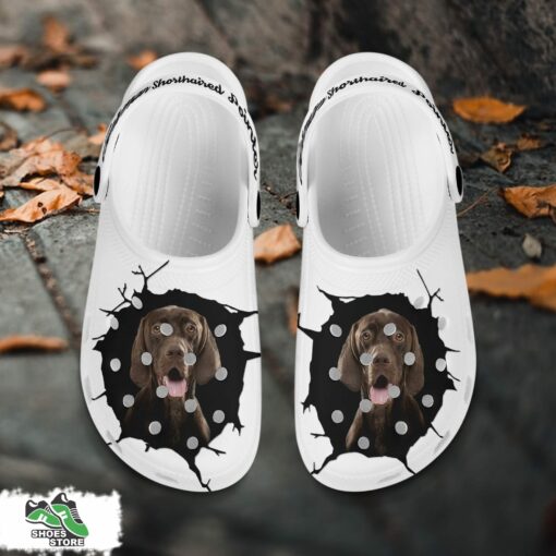 German Shorthaired Pointer Custom Name Crocs Shoes, Love Dog Crocs