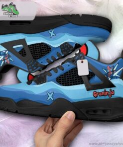 greninja jordan 4 sneakers gift shoes for anime fan 243 ladf0j