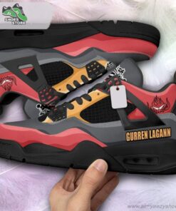 gurren lagann jordan 4 sneakers gift shoes for anime fan 35 sgbv93