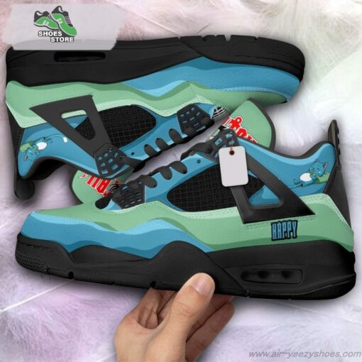 Happy Jordan 4 Sneakers, Gift Shoes for Anime Fan