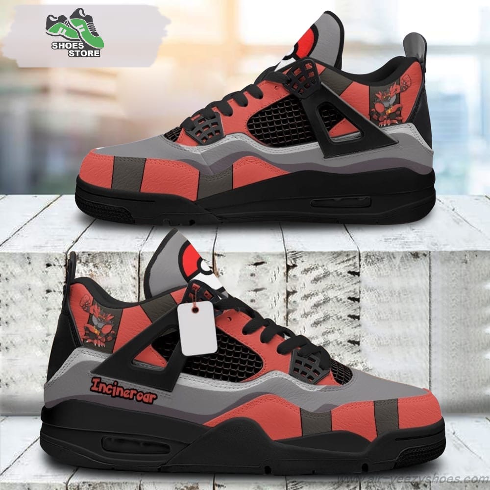 Incineroar Jordan  Sneakers Gift Shoes for Anime Fan