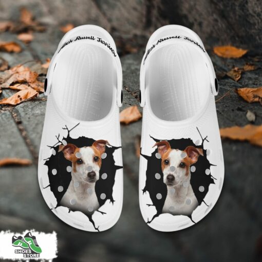 Jack Russell Terrier Custom Name Crocs Shoes, Love Dog Crocs