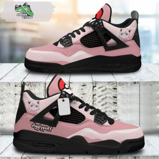 Jigglypuff Jordan 4 Sneakers, Gift Shoes for Anime Fan