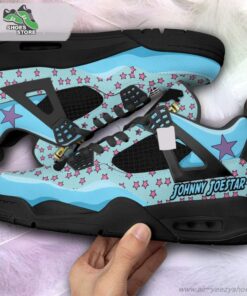 Johnny Joestar Jordan 4 Sneakers, Gift Shoes for Anime Fan