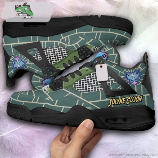 Jolyne Cujoh Jordan 4 Sneakers, Gift Shoes for Anime Fan