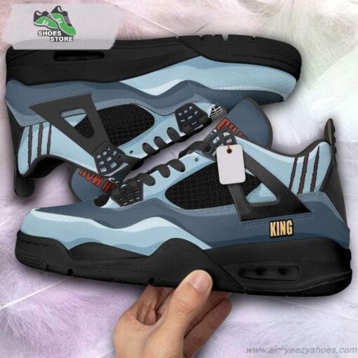 King The Heroes’ Hero Jordan 4 Sneakers, Gift Shoes for Anime Fan