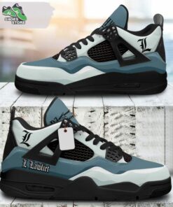 l lawliet jordan 4 sneakers gift shoes for anime fan 141 zoiugx