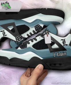 l lawliet jordan 4 sneakers gift shoes for anime fan 150 lr1093
