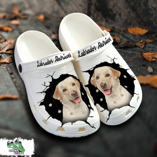 Labrador Retriever Custom Name Crocs Shoes, Love Dog Crocs