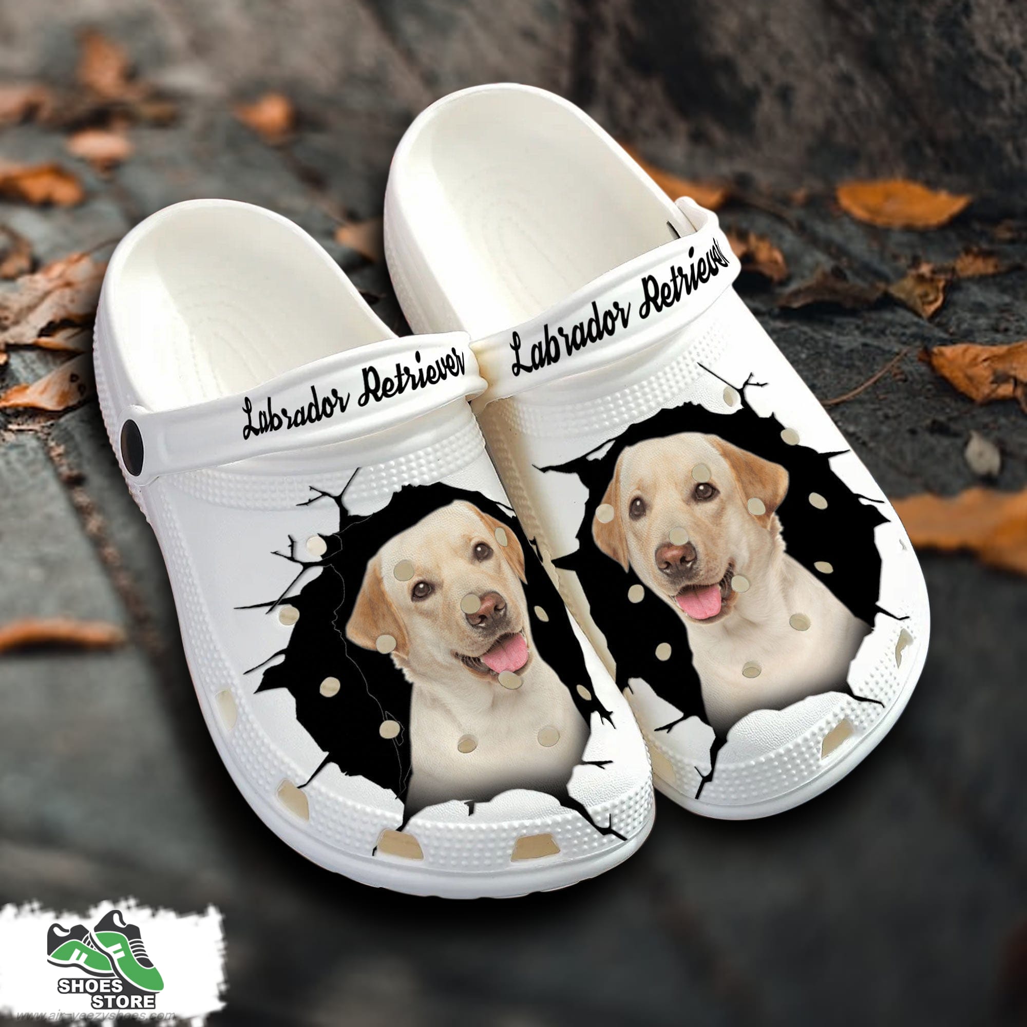 Labrador Retriever Custom Name Crocs Shoes Love Dog Crocs