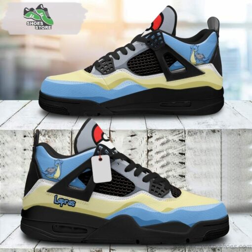 Lapras Jordan 4 Sneakers, Gift Shoes for Anime Fan