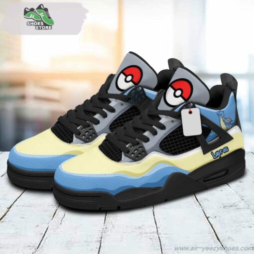 Lapras Jordan 4 Sneakers, Gift Shoes for Anime Fan