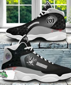 las vegas raiders air jordan 13 sneakers nfl custom sport shoes 1 kzpzpd