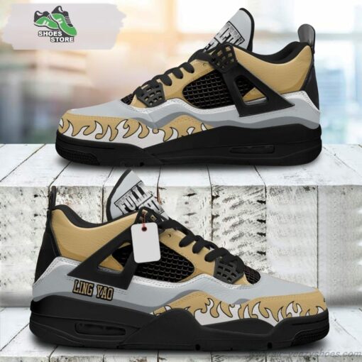 Ling Yao Jordan 4 Sneakers, Gift Shoes for Anime Fan