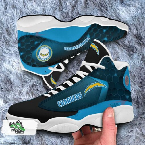 Los Angeles Chargers Air Jordan 13 Sneakers NFL Custom Sport Shoes
