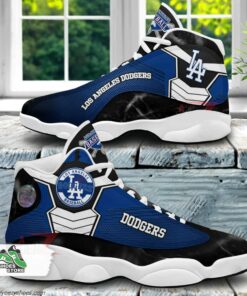 los angeles dodgers air jordan 13 sneakers mlb baseball custom sports shoes 1 u4zub2