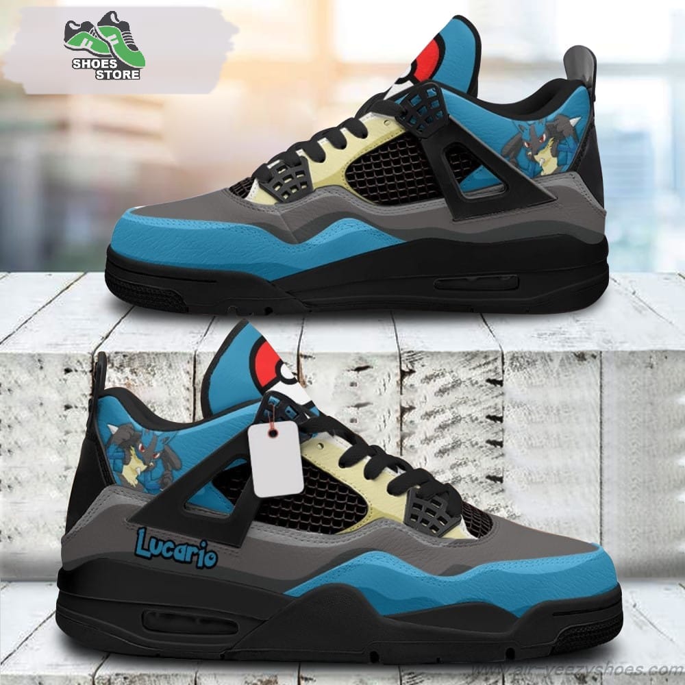 Lucario Jordan  Sneakers Gift Shoes for Anime Fan