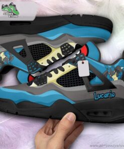 lucario jordan 4 sneakers gift shoes for anime fan 237 rocdr7