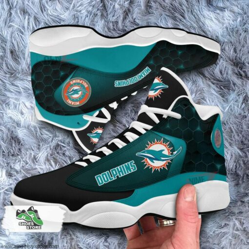 Miami Dolphins Air Jordan 13 Sneakers NFL Custom Sport Shoes