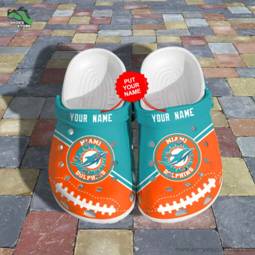 Miami Dolphins Crocs, NFL Crocs Gift for Fan