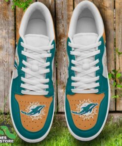 miami dolphins sneaker low footwear nfl gift for fan 4 qatgxh