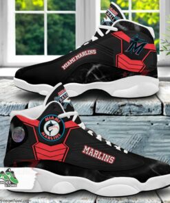 miami marlins air jordan 13 sneakers mlb baseball custom sports shoes 1 ovbvwh