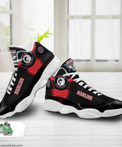 miami marlins air jordan 13 sneakers mlb baseball custom sports shoes 5 zym92n