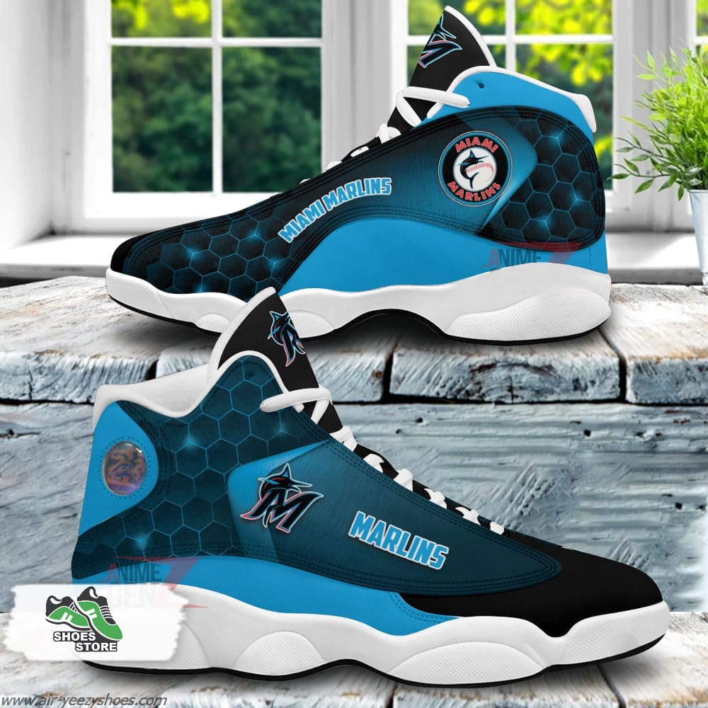 Miami Marlins Air Jordan  Sneakers MLB Custom Sports Shoes