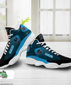 miami marlins air jordan 13 sneakers mlb custom sports shoes 5 ppe6ol