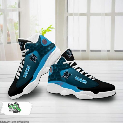 Miami Marlins Air Jordan 13 Sneakers MLB Custom Sports Shoes