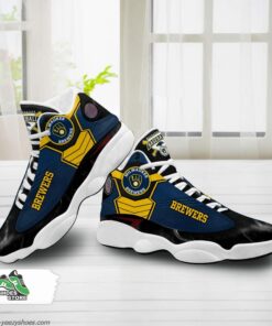 milwaukee brewers air jordan 13 sneakers mlb baseball custom sports shoes 5 c6wx65