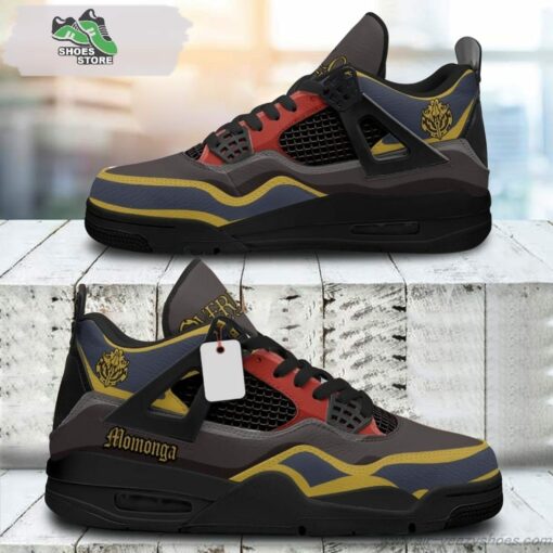 Momonga Dark Warrior Jordan 4 Sneakers, Gift Shoes for Anime Fan