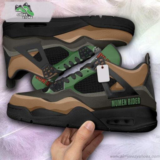 Mumen Rider Jordan 4 Sneakers, Gift Shoes for Anime Fan