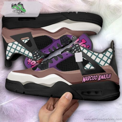 Narciso Anasui Jordan 4 Sneakers, Gift Shoes for Anime Fan