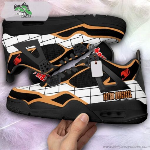 Natsu Dragneel Jordan 4 Sneakers, Gift Shoes for Anime Fan