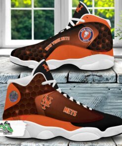 new york mets air jordan 13 sneakers mlb custom sports shoes 1 in8heg
